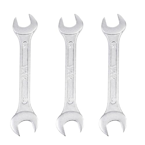 Image of AGRICO Tata 16mm x 17mm Double Open End Spanner | Matt Finish DOE Wrench | Steel for Automotive & Industrial Use | Durable & Reliable(Pack of 3)