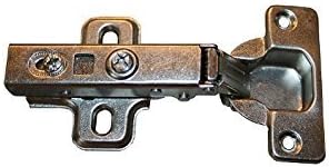 Soft Close Cabinet Cupboard Door Hinges 10 Pack 35mm Full Overlay 110 Degree, Plates and Screws Included Slow Shut Dotty Deals