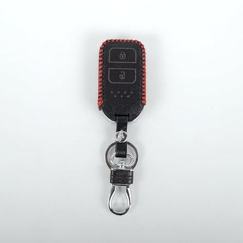 Image of Leather Car Smart Key Cover Case for Honda Accord, Jazz, H.City, BR - V, CR - V, WR - V, Civic(Black)