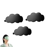 Léger et respirant : le masque de sommeil est fabriqué en tissu de soie glacée, rempli de mousse à mémoire de forme, doux au toucher, respirant et à rebond élevé, presque aucune sensation à porter