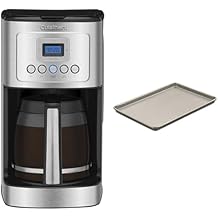 Cuisinart Coffee Maker, 14-Cup Glass Carafe, Fully Automatic for Brew Strength Control & 1-4 Cup Setting, Stainless Steel, DCC-3200P1 & Chefs Classic Nonstick Bakeware 15-Inch Baking Sheet, Champagne