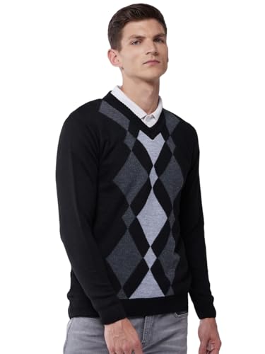 Pivl Men's Winter Geometric Print Sweater - Warmth and Style for ...