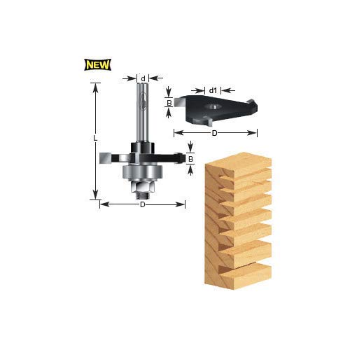 Bud Industries 270-10 Timberline - 1/16 Kerf 3 Wing Slotting Assm, 10" L x 6" W x 3.5" H