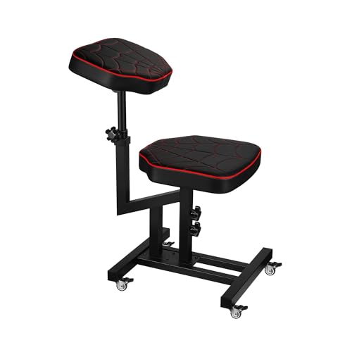 Poarmeey Upgraded Tattoo Armchair Multi-Function Tattoo Chair for customers Adjustable Tattoo Equipment with armrest Brackets and Wheels