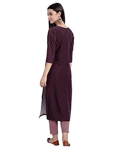 Image of Women's Crepe Regular Kurta