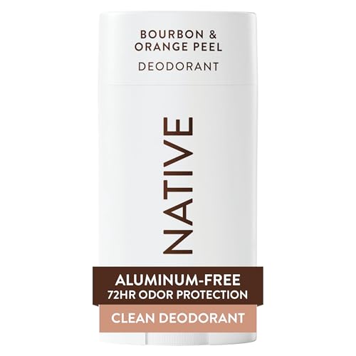 Image of Native Deodorant Contains Naturally Derived Ingredients, 72 Hour Odor Control, Deodorant for Women and Men, Aluminum Free, Bourbon & Orange Peel, 2.65 Ounce (Pack of 12)