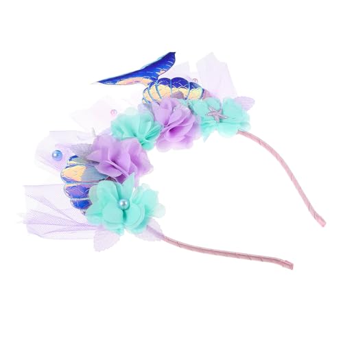 FUNOMOCYA Diadema para Niña con Diseño de Escama Brillante Accesorio para Cabello de Fiesta 1 Pieza Diseño Decorativo para Cumpleaños y Eventos Temáticos
