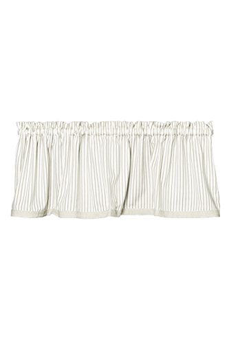 Heritage Lace Ticking 55"X15" Tan/White Valance #TOP20