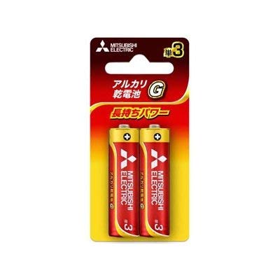 三菱電機 乾電池 アルカリG アルカリ乾電池 単3形 2本パック LR6GD/2BP