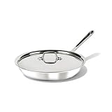 All-Clad D3® Stainless Steel 10 inch Frying Pan Covered- Made in the USA- The...