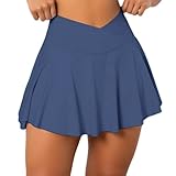 Falda deportiva Yoga de alta cintura anti transparencia para mujer Faldas transpirables elásticas casuales falda corta estilo sexy fitness vestidos versátiles mamelucos sueltos cómodos gimnasio ocio