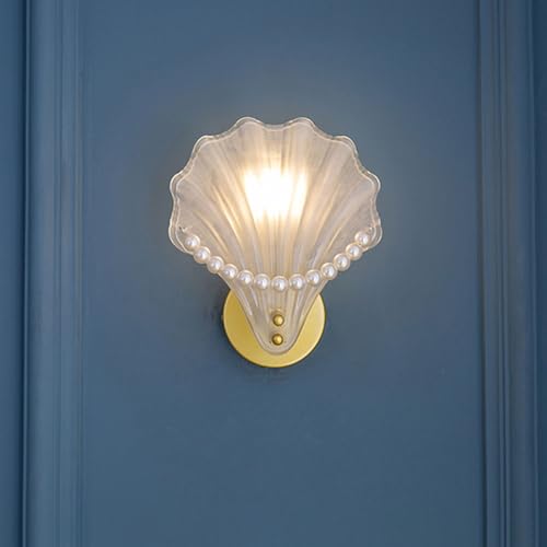 Lámparas de Pasillo para Sala de Estar con diseño de concha dorada 3