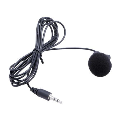Zanthicia Micrófono Externo con Clip de 5 mm, Resistente y con Cable. Ideal para portátiles y PC. Alto Rendimiento. Fácil de Instalar y Usar. Universal.