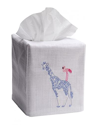 Jacaranda LivingTissue Box Cover, One Size, White