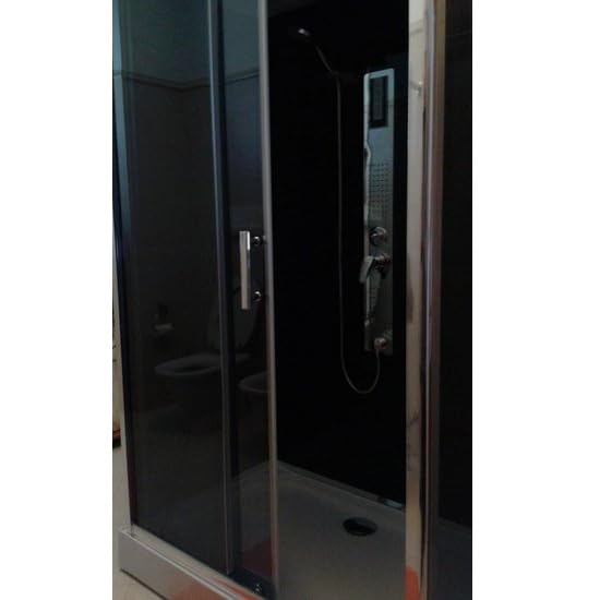 Bagno Italia Cabina de ducha hidromasaje 80 x 120 cm montaje rápido Quick Line radio bluetooth