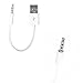 iAbler iPod Shuffle Cable, 2 Pack 3.5mm Jack/Plug to USB USB Power Charger Sync Data Transfer Cable for iPod Shuffle 3rd 4th 5th MP3/MP4