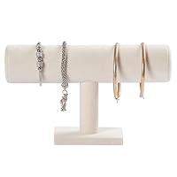 Pangkeep Bracelet Holder, Bracelet Holder, Bracelet Organizer Display Stand, Beige Velvet T Jewelry Display Stand for Sale