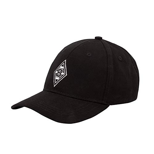 Borussia Mönchengladbach Baseball Cap | Offizieller Fanartikel Fohlenshop | Kappe Schwarze Basecap Herren größenverstellbar | mit gestickter VFL Raute in weiß