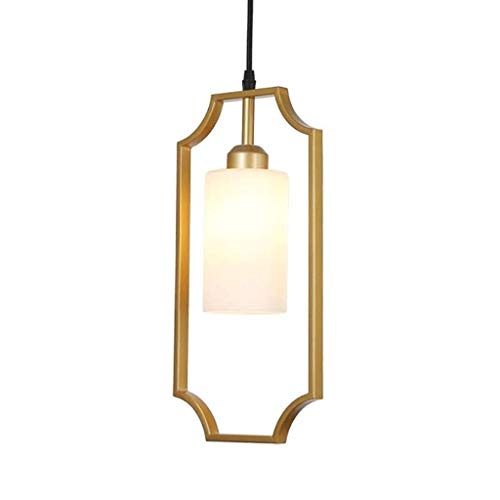 Lustre suspension en verre et métal au design moderne nordique