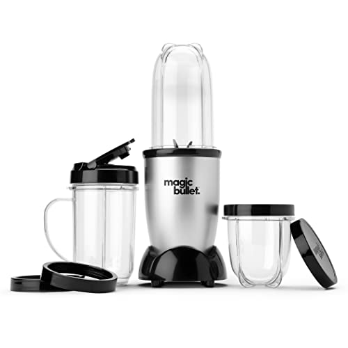Magic Bullet Blender, Small, Silver, 11 Piece Set image 3