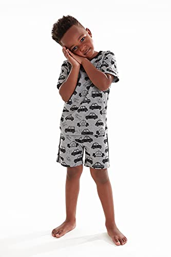 Pijama Infantil Short e Camiseta Estampada Meninos Up Baby, Cinza, 10