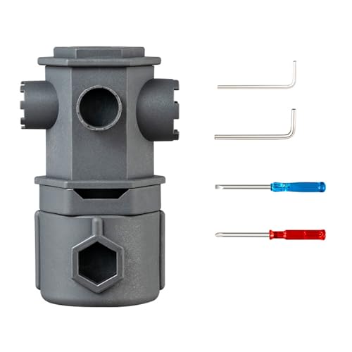 XQILGVF Juego de herramientas con llave 16 en 1 para grifo, juego de herramientas con llave integrada para grifo, llave multifuncional para grifo para baños y cocinas (Gray)