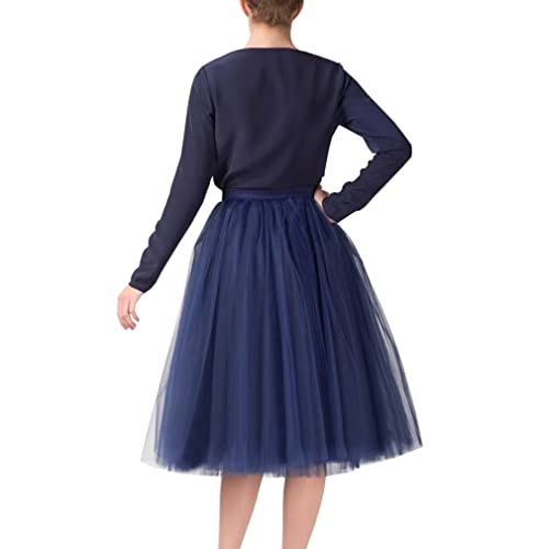 image for WDPL Wedding Planning Women's A Line Short Knee Length Tutu Tulle Prom