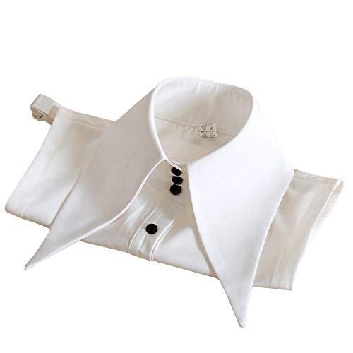 Elegtiskas Detachable Dickey Collar Blouse Half Shirt False Collar for Women and Girl