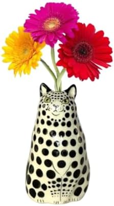 Adorable Polka Dot Cat Flower Vase Bud - A Unique Handmade Piece ...