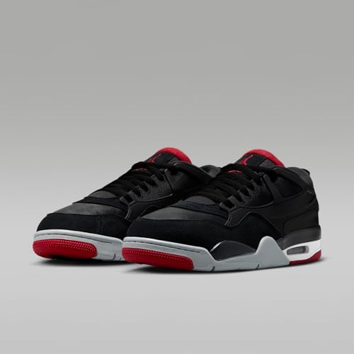 Air Jordan 4 RM Men's Shoes (Black/Wolf Grey/White/Varsity Red) Size 11