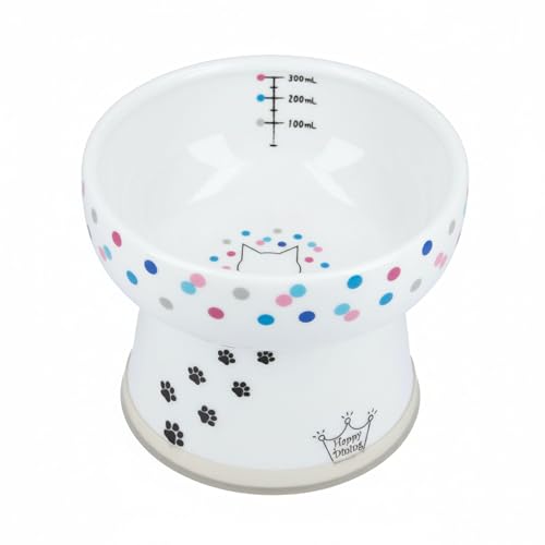 Necoichi-Elevated-Cat-Water-Bowl--Ceramic-Raised-Cat-Bowl-Prevents-Neck-Whisker-Fatigue--Dishwasher-Microwave-Safe--Pet-Water-Bowl-for-Cats-Cat-Regular Necoichi Elevated Cat Water Bowl – Ceramic Raised Cat Bowl, Prevents Neck & Whisker Fatigue – Dishwasher & Microwave Safe – Pet Water Bowl for Cats (Cat, Regular) - Image 1