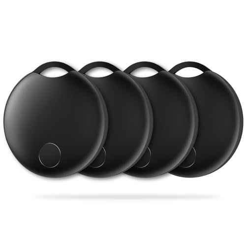 Android Smart Tracker Tag, Bluetooth Tag Compatibile con l'APP Google “Google Find Hub” (Solo Android), Batteria Sostituibile, per Chiavi/Valigie/Bagagli/Case/Portafoglio/Trova Oggetti e,4 Pack
