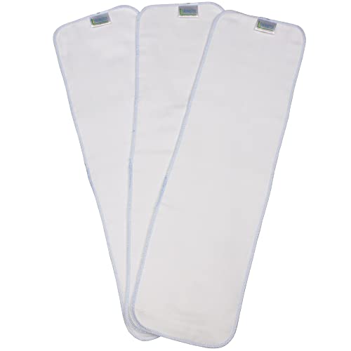 Leak Master Cotton Gauze Reusable Adult Diaper Inserts/Bosters - 3 Pack - Size XS/S - Inserts Increase Overall Absorbency