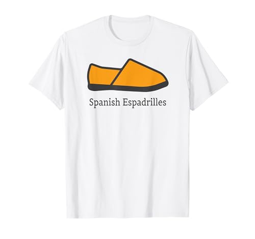 Home 9 Souvenirs From Spain Flat Espadrilles Spanish Souvenirs T-Shirt