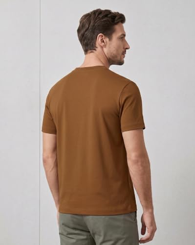 Image of NOBERO 100% Cotton T Shirts for Men Stylish | Regular Fit | Solid T Shirts for Men 180 GSM Combed Cotton | Round Neck Half Sleeve