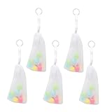 NULYLU 5pcs Bubbling Mesh Convenient Foaming Net for Handmade Soap and Cleansing Products Efficient Maker for Better Shower Hanging Design for Easy Use