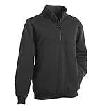 RYNO GEAR Fleece Job Shirt with Zipper (US, Alpha, X-Large, Regular, Regular, Black)