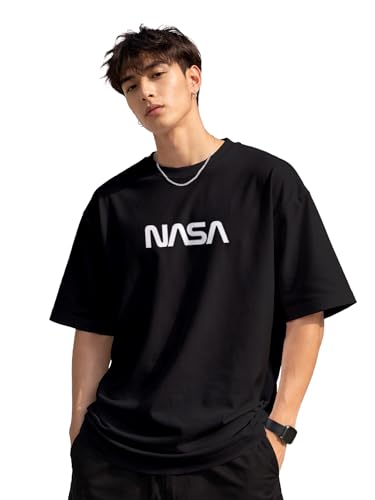 Image of fanideaz Mens Oversized Printed Half Sleeve Branded Cotton T-Shirt for Mens || Back Printed t Shirts for Men || Oversized t Shirts for Men