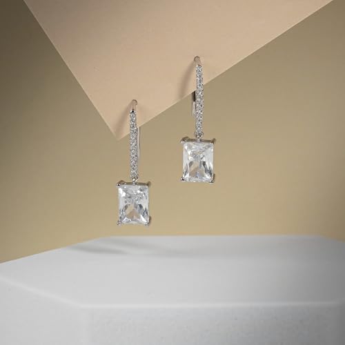 Amazon Essentials Fancy-Cut Cubic Zirconia Drop Earrings3