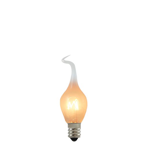 Bulbrite Incandescent S6 Candelabra Screw Base (E12) Light Bulb, 6 Watt, Silicone