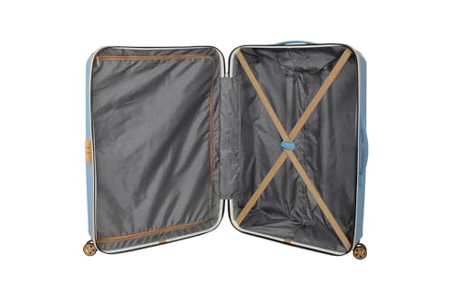 Image of American Tourister Kamiliant Set of 3 Small - 55 Cm, Medium - 68 Cm & Large - 79 Cm Polypropylene Hard 4 Wheeler Spinner Trolley Bag Luggage Trolley (Fossil Grey)