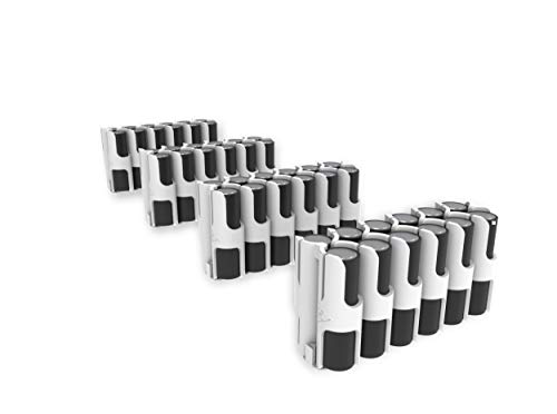 East Brooklyn Labs Durable AA Battery Storage Caddy Can Hold Up to 12 Batteries Compatible with The Radcad Charger