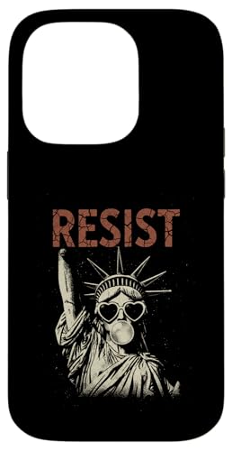 Resist Statue Liberty Bubblegum Equality Retro Edgy Protest �X�}�z�P�[�X iPhone 14 Pro �p