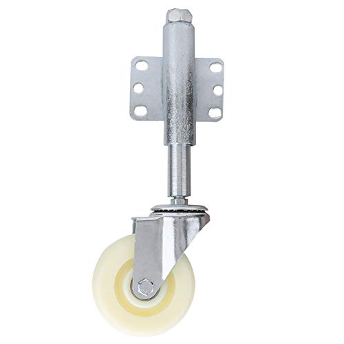 One-Day Sale: Up to 50% Off 4 Nylon Metal Gate Wheel Heavy Duty Flat Free Spring Loaded Swivel Caster 440lbs Load Capacity