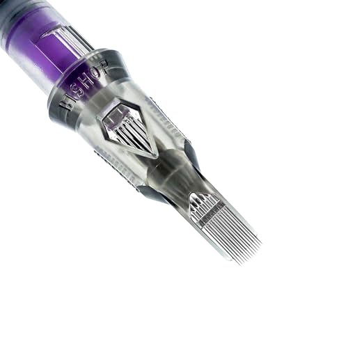 Bishop Tattoo Da Vinci V2 Cartridges - Regular - 12 Gage With 09 Pins - Straight Magnum Long - 20 Cartridges