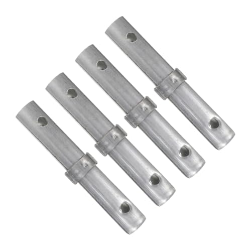 Homoyoyo 4 Stück Schwerlast Gerüstbolzen aus Stahl Präzisionsgefertigte Verbindungsstangen zum Anschweißen Bewegliches Zubehör für Stabile Metallgerüste bei Bauprojekten