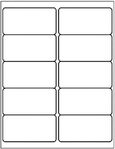 LabelMore 10 up Labels 2'' x 4" Shipping Address Labels for Laser and Inkjet Printers (100 Sheets, 1,000 Labels)