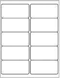 LabelMore 10 up Labels 2'' x 4" Shipping Address Labels for Laser and Inkjet Printers (100 Sheets, 1