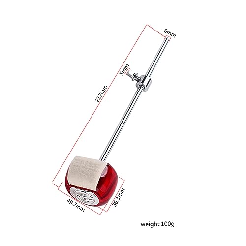 Bate para Bombo Rojo para Pedal de Batería miniatura 2