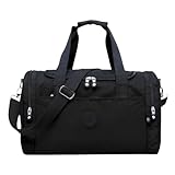 Mala Alça Transversal De Bordo Espaçosa Grande Bolsa Academia Lateral Fitnes Esporte Moderna Esportiva Estilosa Resistente (Preto)